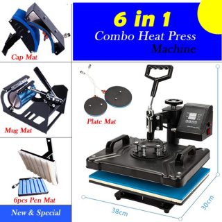 6 In 1 Heat Press Machine
