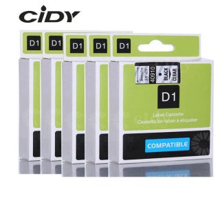 Dymo D1 6/9/12 Black On Clear Label Tapes Ribbons Compatible For Dymo Label Printer Lm160 Lm280