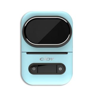 CIDY Mini Bluetooth Thermal Label Printer Portable Receipt Photo Machine Office/home/store/ Blue