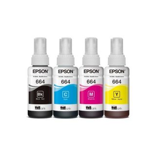 Epson Yield Dye Inks 664 Black,Cyan,Magenta, Yellow