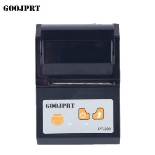 GOOJPRT Printer 58MM Wireless Bluetooth Thermal Receipt Printer Machine For Android  IOS-Black (black)