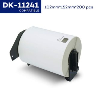 Thermal Paper 200 Psc White DK-11241 Compatible For Brother Ql Label Printer QL-500 QL-550