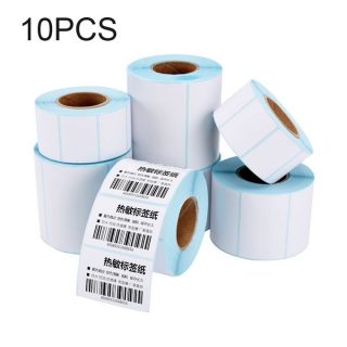 10 PCS 60mmx40mm Self-adhesive Thermal Barcode Label Paper