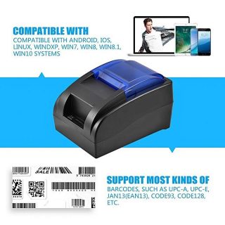 USB Thermal Receipt Printer POS Printing For IOS Android Win