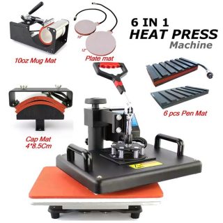 6 In 1 Multi-function Digital Heat Press Machine