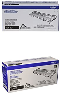Brother Genuine Toner Cartridge Bundle TN630/TN660 a High Yield and Standard Yield Toner Cartridge