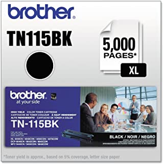Brother TN115BK High-Yield Toner Cartridge, Black