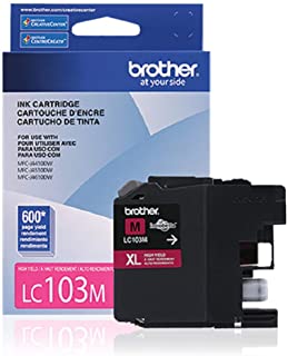 Brother LC103M High Yield Ink Cartridge Magenta -1 Pack in Retail Packing