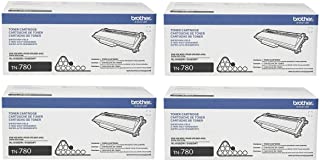 Brother Genuine Super High Yield Black Toner Cartridge 4-Pack, TN780, Replacement Black Toner, Page Yield Up to 12,000 Pages Each