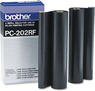 Brother PC202RF Thermal Transfer Refill Roll, Black, 2/PK